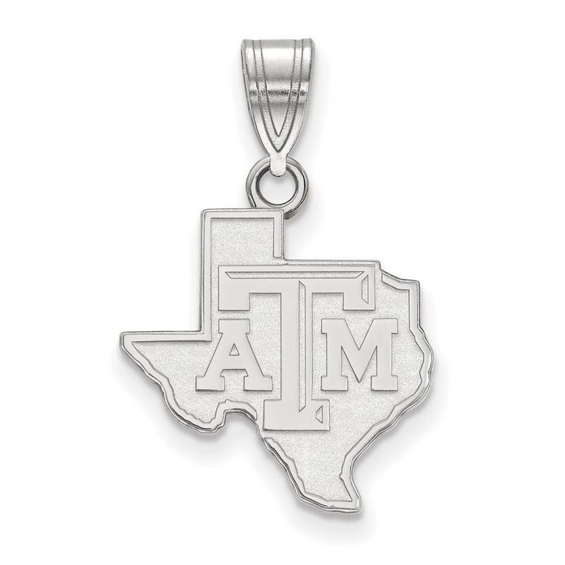 Sterling Silver Texas AM U Medium Logo Pendant 90$